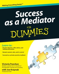 Titelbild: Success as a Mediator For Dummies 1st edition 9781118078624