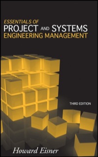 Cover image: Essentials of Project and Systems Engineering Management 3rd edition 9780470129333