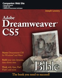 Cover image: Adobe Dreamweaver CS5 Bible 1st edition 9780470585863