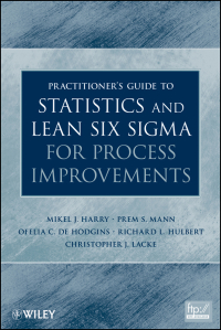 Cover image: Practitioner's Guide to Statistics and Lean Six Sigma for Process Improvements 1st edition 9780470114940