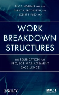 Cover image: Work Breakdown Structures: The Foundation for Project Management Excellence 1st edition 9780470177129