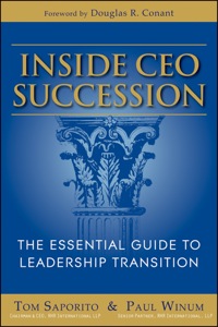 Cover image: Inside CEO Succession: The Essential Guide to Leadership Transition 1st edition 9781118203217