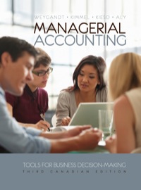 Cover image: Managerial Accounting: Tools for Business Decision-Making, Third Canadian Edition 3rd edition 9781118033890