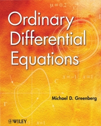 Imagen de portada: Ordinary Differential Equations 1st edition 9781118230022