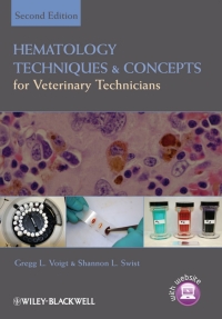 Imagen de portada: Hematology Techniques and Concepts for Veterinary Technicians, 2nd Edition 2nd edition 9780813814568