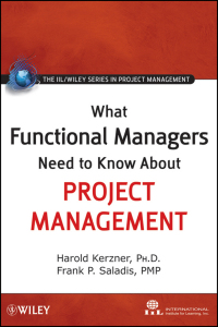 Cover image: What Functional Managers Need to Know About Project Management 1st edition 9780470525470