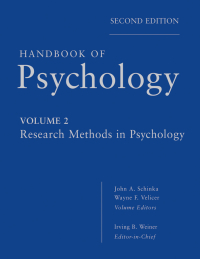 Cover image: Handbook of Psychology, Research Methods in Psychology 2nd edition 9780470890646