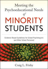 صورة الغلاف: Meeting the Psychoeducational Needs of Minority Students 1st edition 9780470940754