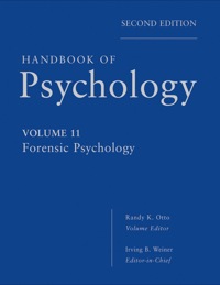 Imagen de portada: Handbook of Psychology, Forensic Psychology 2nd edition 9780470639177