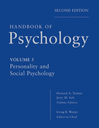 Omslagafbeelding: Handbook of Psychology, Personality and Social Psychology 2nd edition 9780470647769
