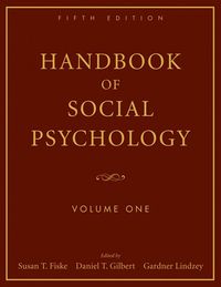 Cover image: Handbook of Social Psychology, Volume One 5th edition 9780470137482