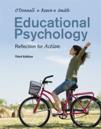 Cover image: Educational Psychology: Reflection for Action 3rd edition 9781118076132