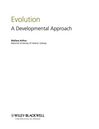 Imagen de portada: Evolution: A Developmental Approach 1st edition 9781405186582
