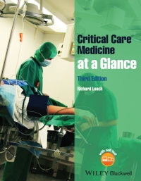 Cover image: Critical Care Medicine at a Glance 3rd edition 9781118302767