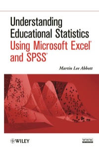 Imagen de portada: Understanding Educational Statistics Using Microsoft Excel and SPSS 1st edition 9780470889459