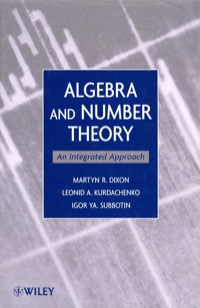 Cover image: Algebra and Number Theory 3rd edition 9780470496367