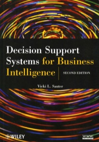 Cover image: Decision Support Systems for Business Intelligence 2nd edition 9780470433744