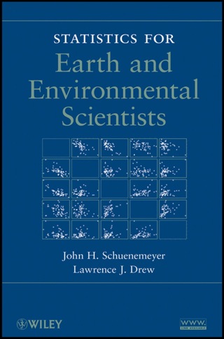 Cover image: Statistics for Earth and Environmental Scientists 1st edition 9780470584699