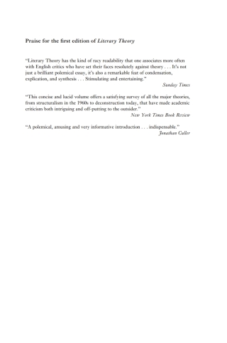 Cover image: Literary Theory: An Introduction, 2nd Revised Edition, Anniversary Edition 2nd edition 9781405179218