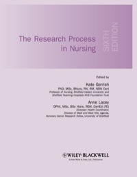 Cover image: The Research Process in Nursing 6th edition 9781405190480