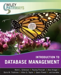 Titelbild: Wiley Pathways Introduction to Database Management 1st edition 9780470101865