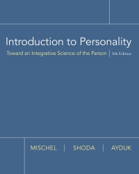 表紙画像: Introduction to Personality: Toward an Integrative Science of the Person 8th edition 9780470087657
