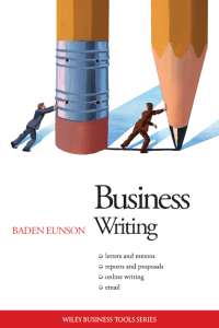 Imagen de portada: Business Writing 1st edition 9780731406494