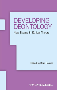 Cover image: Developing Deontology 1st edition 9781444361940