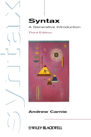 Cover image: Syntax: A Generative Introduction, 3rd Edition 3rd edition 9780470655313