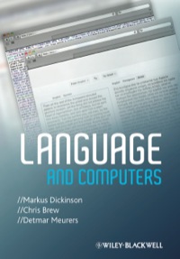 Cover image: Language and Computers 1st edition 9781405183055