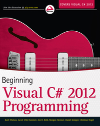 Imagen de portada: Beginning Visual C# 2012 Programming 1st edition 9781118314418