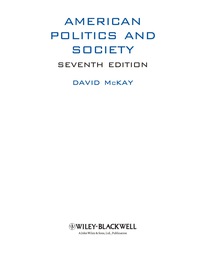 Cover image: American Politics and Society 7th edition 9781405188425