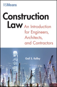 Cover image: Construction Law: An Introduction for Engineers, Architects, and Contractors 1st edition 9781118229033