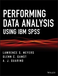 Imagen de portada: Performing Data Analysis Using IBM SPSS 1st edition 9781118357019