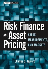 Cover image: Risk Finance and Asset Pricing: Value, Measurements, and Markets 1st edition 9780470549469