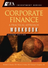 Cover image: Corporate Finance Workbook: A Practical Approach 2nd edition 9781118111970