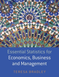 Cover image: Essential Statistics for Economics, Business and Management 1st edition 9780470850794
