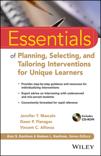 Cover image: Essentials of Planning, Selecting, and Tailoring Interventions for Unique Learners 1st edition 9781118368213