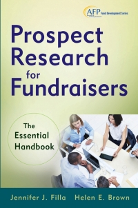 Titelbild: Prospect Research for Fundraisers 1st edition 9781118297391
