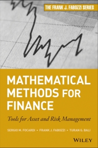 Imagen de portada: Mathematical Methods for Finance 1st edition 9781118312636