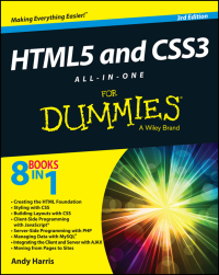 Imagen de portada: HTML5 and CSS3 All-in-One For Dummies, 3rd Edition 3rd edition 9781118289389