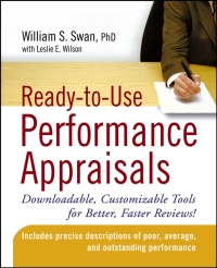 Imagen de portada: Ready-to-Use Performance Appraisals: Downloadable, Customizable Tools for Better, Faster Reviews! 1st edition 9780470047095