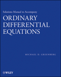 Imagen de portada: Solutions Manual to accompany Ordinary Differential Equations 1st edition 9781118398999