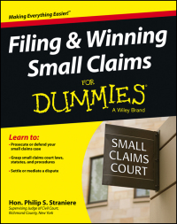 Cover image: Filing and Winning Small Claims For Dummies 1st edition 9781118424445