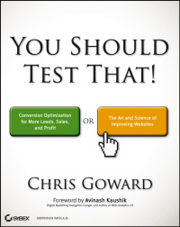 Cover image: You Should Test That 1st edition 9781118301302