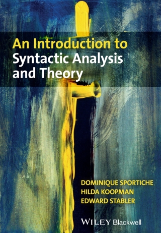 Cover image: An Introduction to Syntactic Analysis and Theory 1st edition 9781405100175