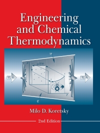 表紙画像: Engineering and Chemical Thermodynamics 2nd edition 9780470259610