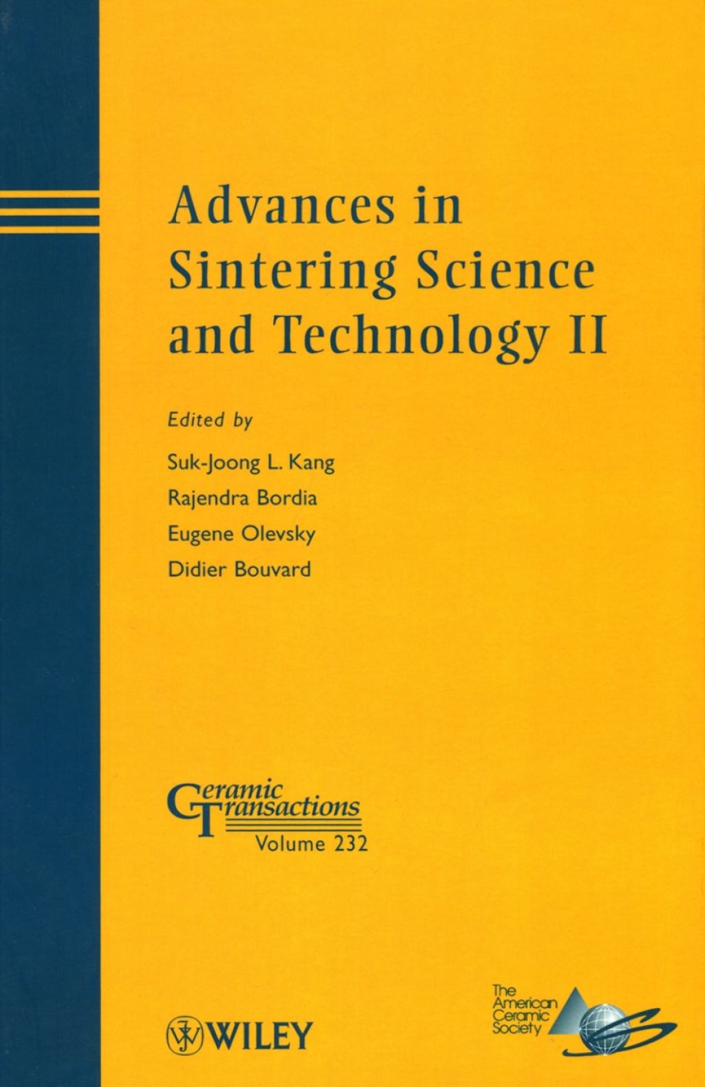 Advances in Sintering Science and Technology II Ceramic Transactions, Volume 232 1st Edition