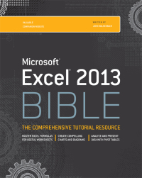 Imagen de portada: Excel 2013 Bible 1st edition 9781118490365