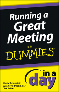 Imagen de portada: Running a Great Meeting In a Day For Dummies 1st edition 9780764519666